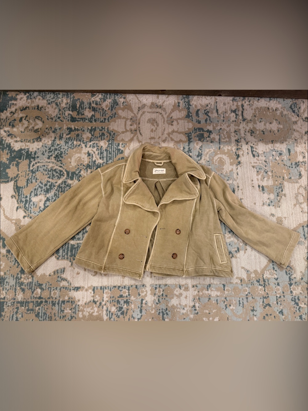 Free people women’s Double-Breasted Tan Jacket